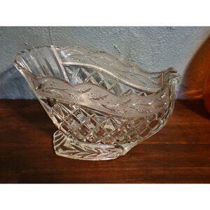 Gorham Holiday Traditions 10" Crystal Bowl Christmas